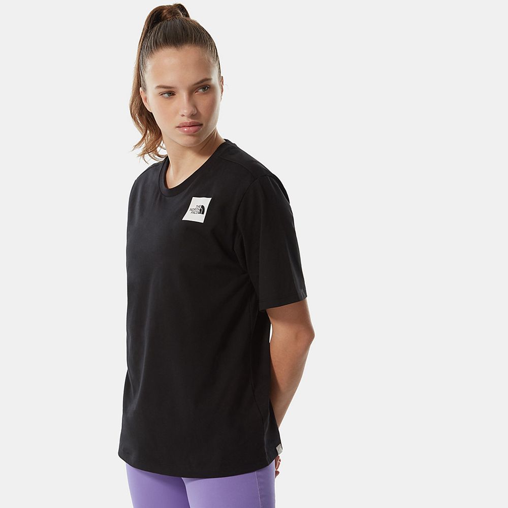 The North Face T-Shirts Womens Australia - The North Face Relaxed Fine Black (PJO-860312)